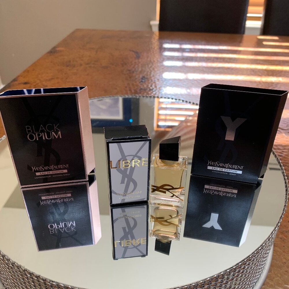 YSL Libre Miniature Perfume and 2 teasers of Black Opium & YSL